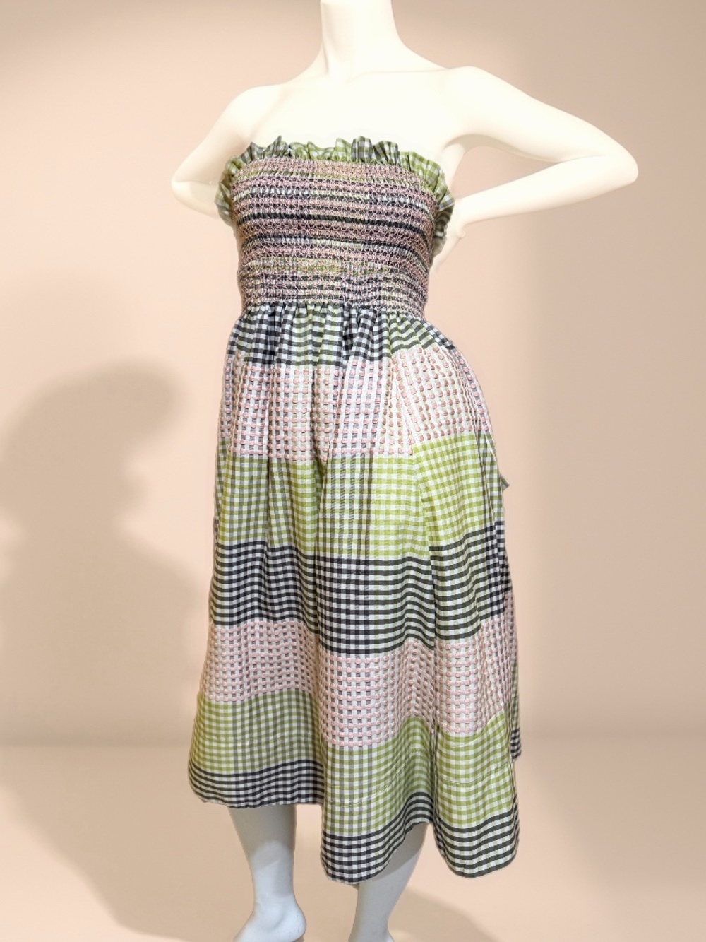 Maeve Strapless A-Line Midi Dress